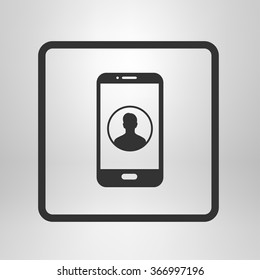 Internet security concept  icon. Identification and protection symbol.