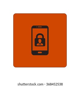 Internet security concept  icon. Identification and protection simbol.
