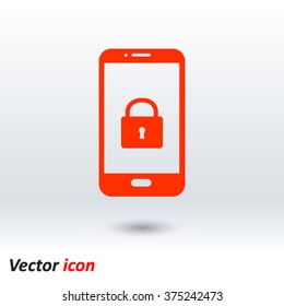 Internet security concept  icon. Identification and protection simbol.