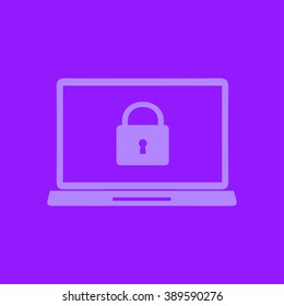 Internet security concept  icon. Identification and protection simbol.