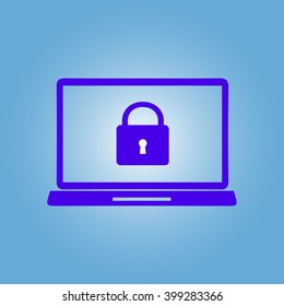Internet security concept  icon. Identification and protection simbol.