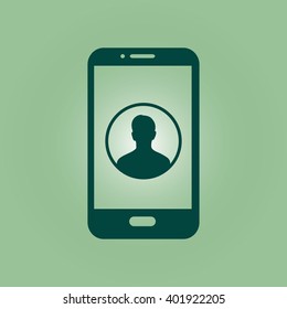Internet security concept  icon. Identification and protection symbol.