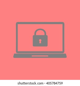 Internet security concept  icon. Identification and protection simbol.