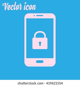 Internet security concept  icon. Identification and protection simbol.