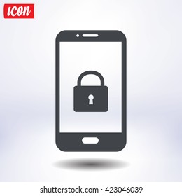 Internet security concept  icon. Identification and protection symbol.