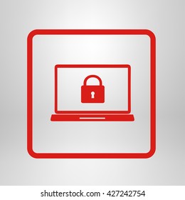 Internet security concept  icon. Identification and protection symbol.
