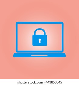 Internet security concept  icon. Identification and protection simbol.