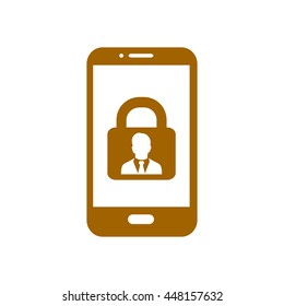 Internet security concept  icon. Identification and protection simbol.