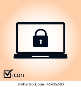Internet security concept  icon. Identification and protection simbol.