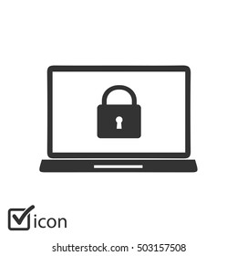 Internet security concept  icon. Identification and protection simbol.
