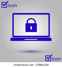 Internet security concept  icon. Identification and protection symbol.