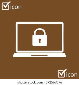 Internet security concept  icon. Identification and protection symbol.