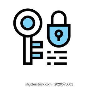 Icono de concepto de seguridad de Internet. icono de bloqueo. Icono de ciberseguridad. Símbolo de identificación y protección.