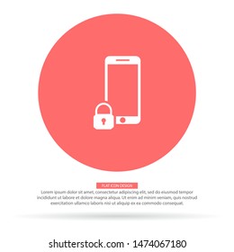 Internet security concept icon . Lorem Ipsum Illustration design