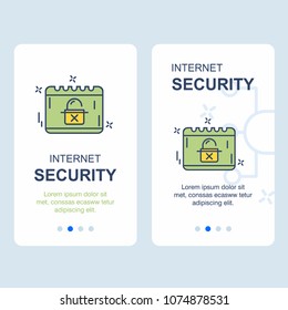 Internet security design with creative design vector 