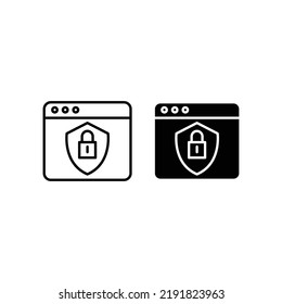 Internet Security Icon, Eps 10