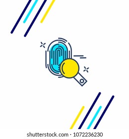 Internet security icon with light background and unique design 