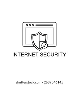 internet security icon , safety icon