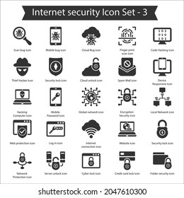 Internet security icon set, Vector Icon Set