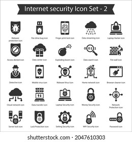 Internet security icon set, Vector Icon Set
