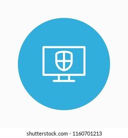 internet security icon vector