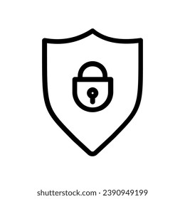 Internet security icon vector. Antivirus illustration sign. Protection symbol or logo.