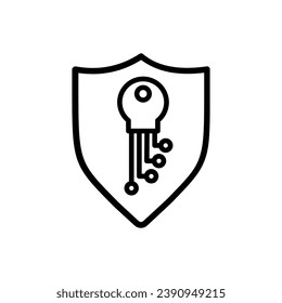 Internet security icon vector. Antivirus illustration sign. Protection symbol or logo.