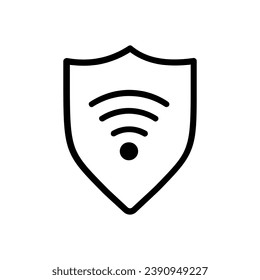 vector de icono de seguridad de Internet. Signo de ilustración de Antivirus. Símbolo de protección o logotipo.