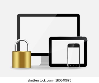 Internet Security Icon Vector Illustration