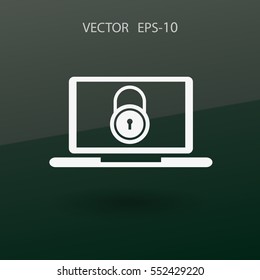 Icono de seguridad de Internet. ilustración vectorial