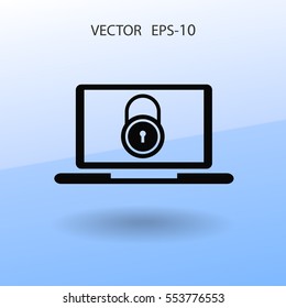 Icono de seguridad de Internet. ilustración vectorial