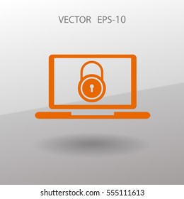 Symbol für Internetsicherheit. Vektorgrafik