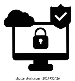 icono de seguridad de Internet que puede modificar o editar fácilmente
