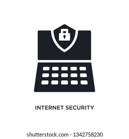 internet security isolated icon. simple element illustration from ultimate glyphicons concept icons.