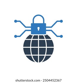 Symbol für Internet-Sicherheitsschloss