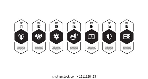 INTERNET SECURITY AND PRIVACY INFOGRAPHIC CONCEPT