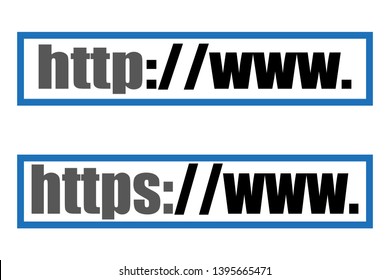 Internet security protocols on white background.