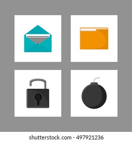 internet security related icons image