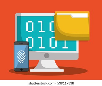 internet security related icons image vector illustration design