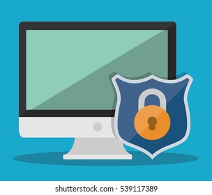 internet security related icons image vector illustration design 