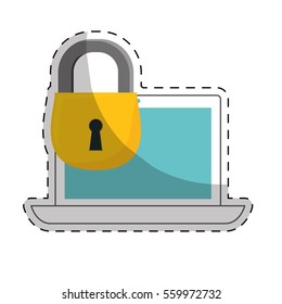 internet security related icons image vector illustration design 