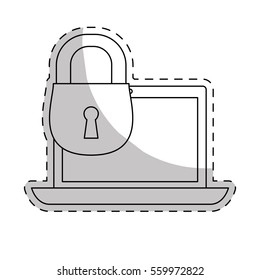 internet security related icons image vector illustration design 