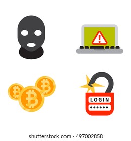 Internet security safety icons