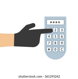 Internet security vector illustration