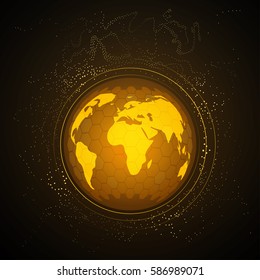 Internet security.Vector background.