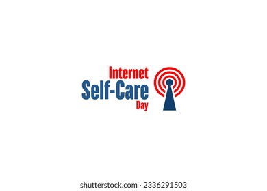 internet self care day background template Holiday concept