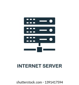 Internet Server icon. Creative element design from icons collection. Pixel perfect Internet Server icon for web design, apps, software, print usage.