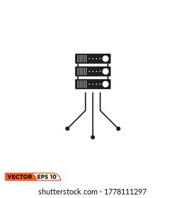 Internet server icon design vector illustration