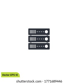 internet server icon illustration symbol simple design element logo template