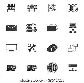 Internet, server, network icon set for web sites and user interface